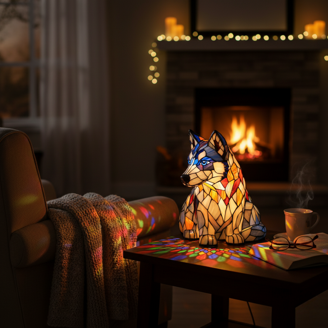 Polar Husky Lamp