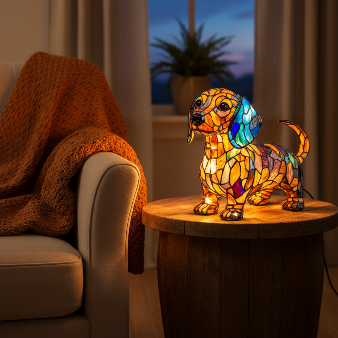 Radiant Dachshund Lamp