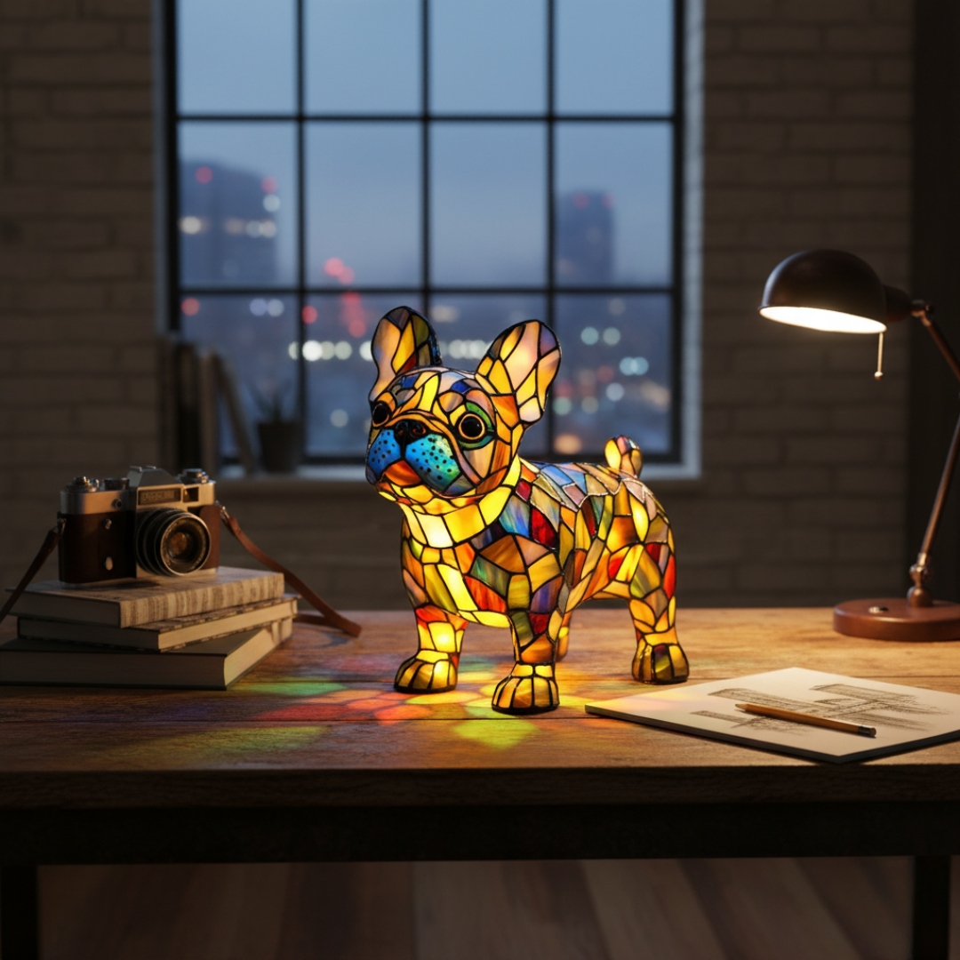 Radiant French Bulldog Lamp