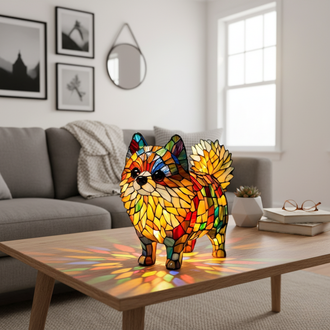Radiant Pomeranian Lamp