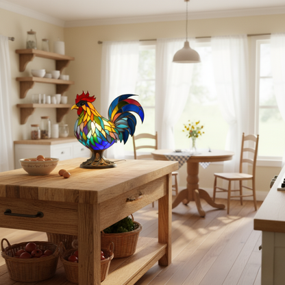 Radiant Rooster Lamp