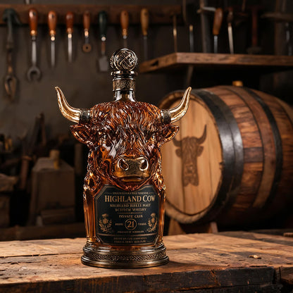 Highland Cow decanter