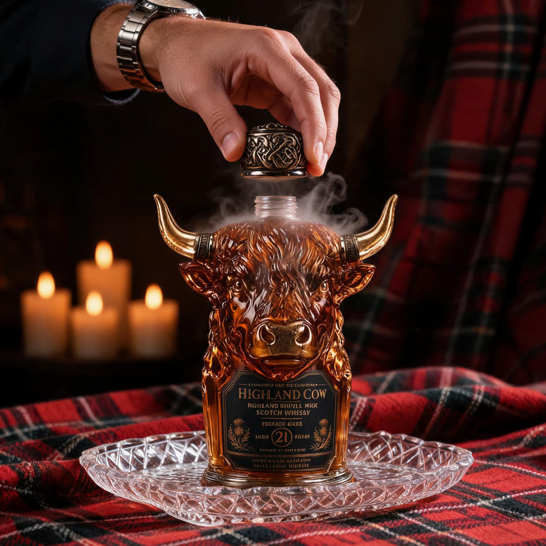 Highland Cow decanter