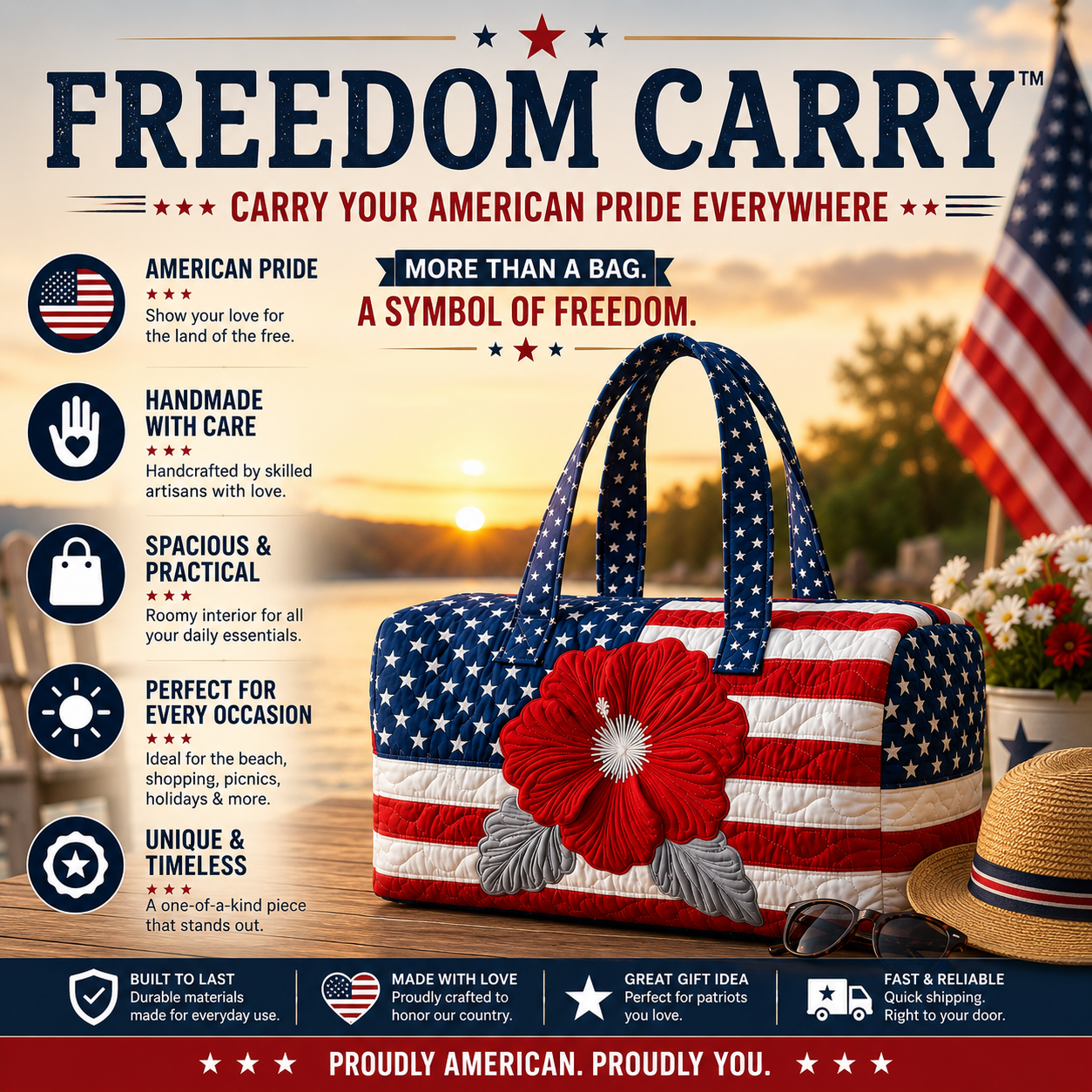 Stars & Stripes Tote™ — More Than a Bag — A Statement of American Pride