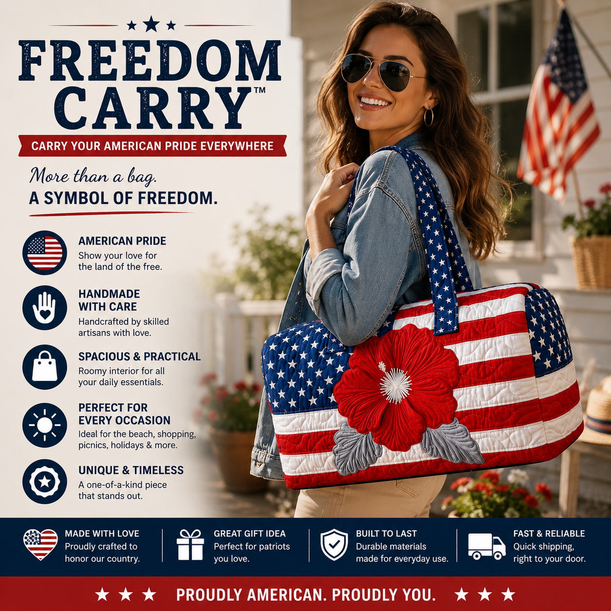Stars & Stripes Tote™ — More Than a Bag — A Statement of American Pride