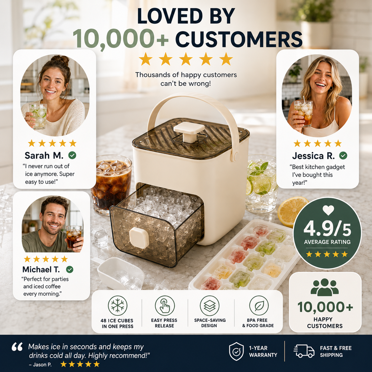 IcePress™ Perfect Ice for Every Drink