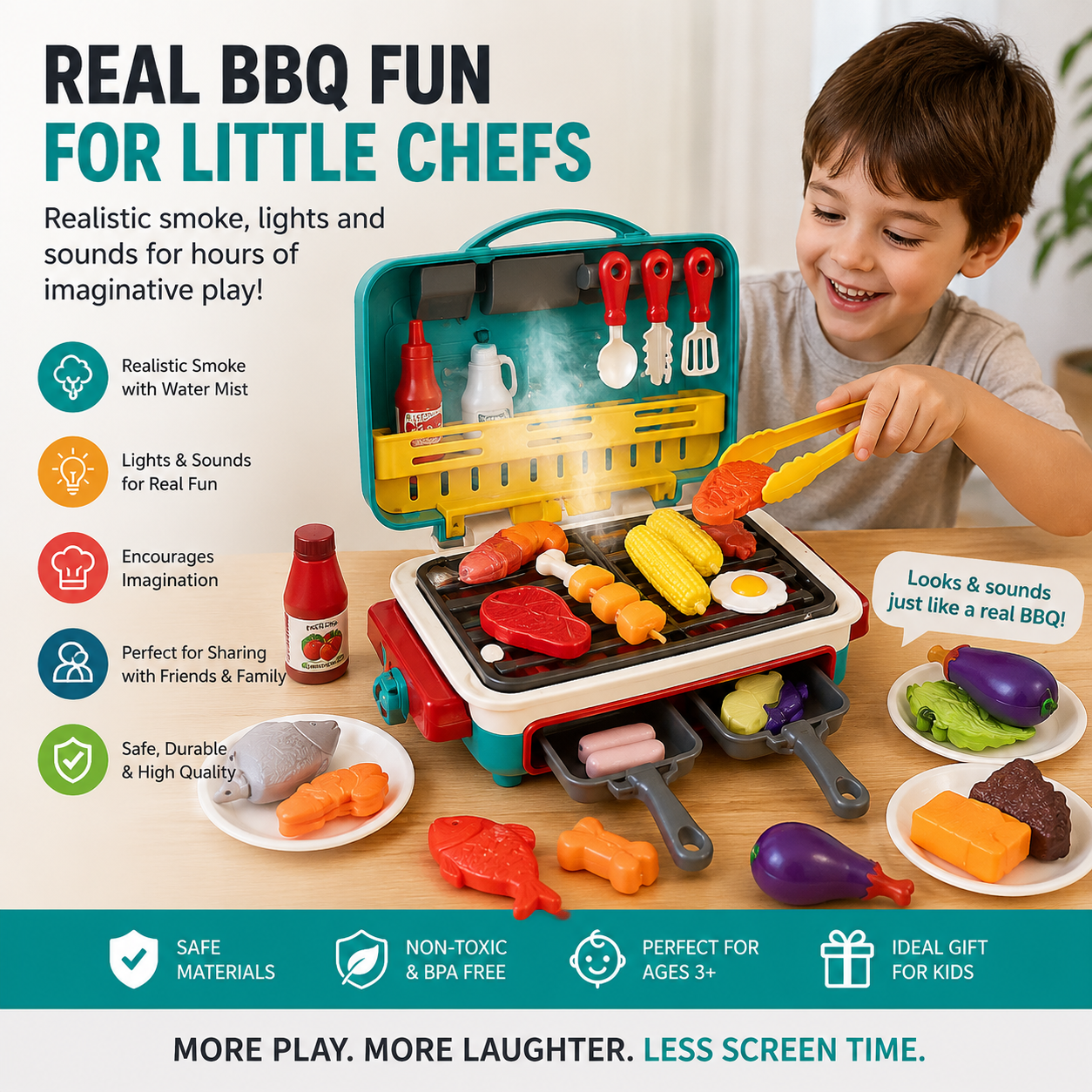 LittleGrill™  The Kids BBQ That Sparks Imagination, Not Screens.