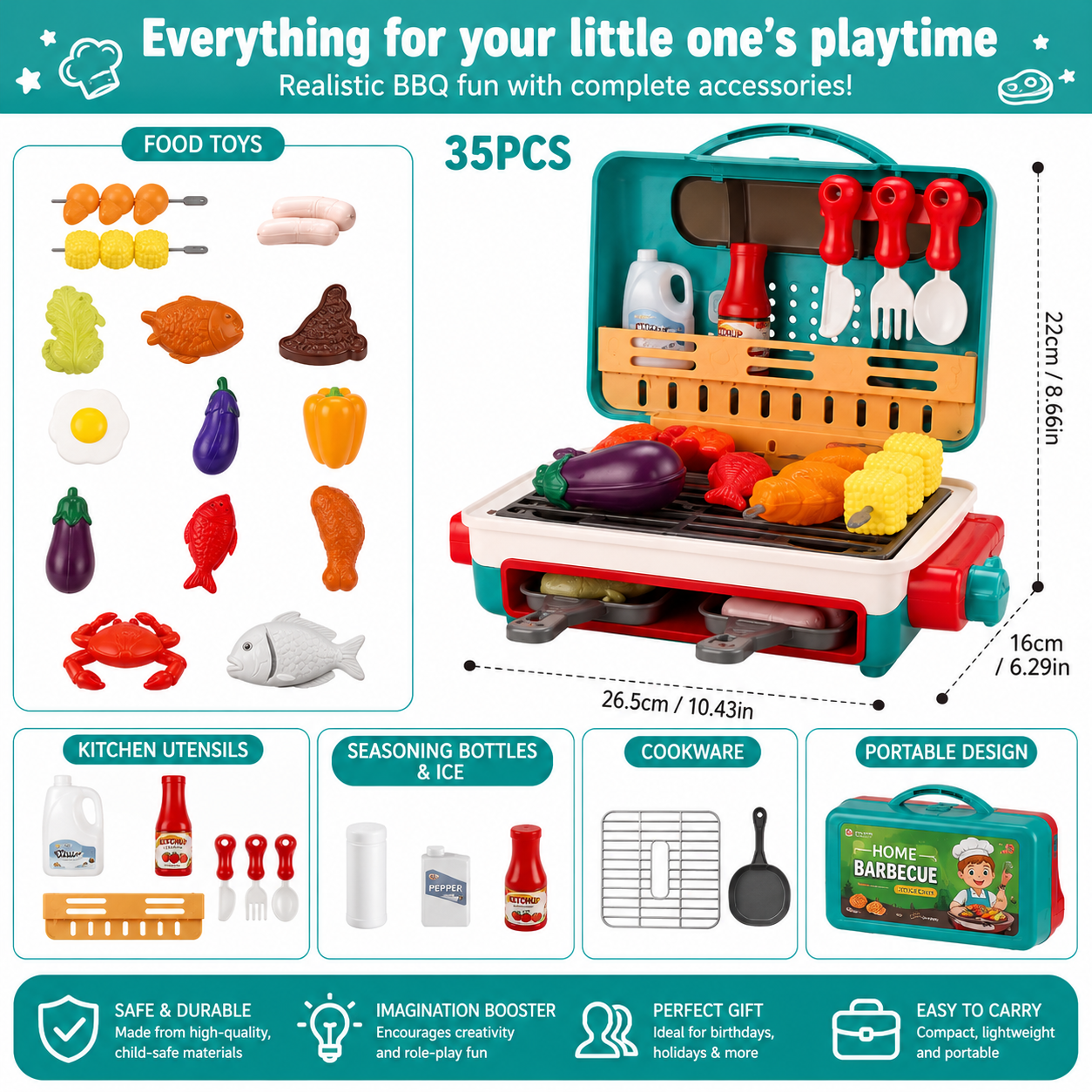 LittleGrill™  The Kids BBQ That Sparks Imagination, Not Screens.