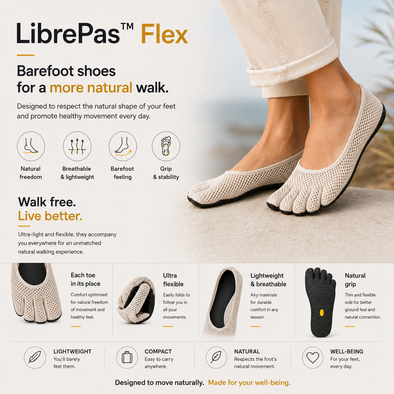 BareStride™ Flex – Barefoot shoes for a more natural walk