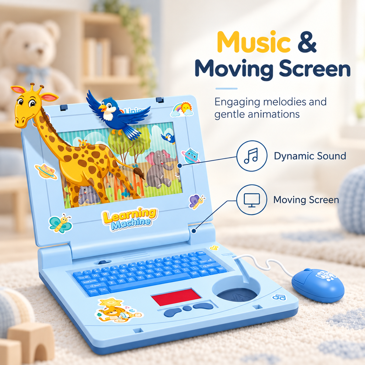 Lumio™ Kids Learning Laptop – Interactive Toy Computer for Ages 3+
