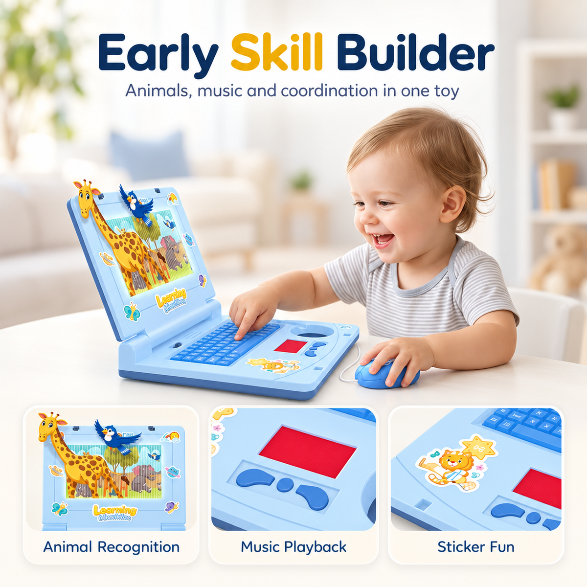 Lumio™ Kids Learning Laptop – Interactive Toy Computer for Ages 3+