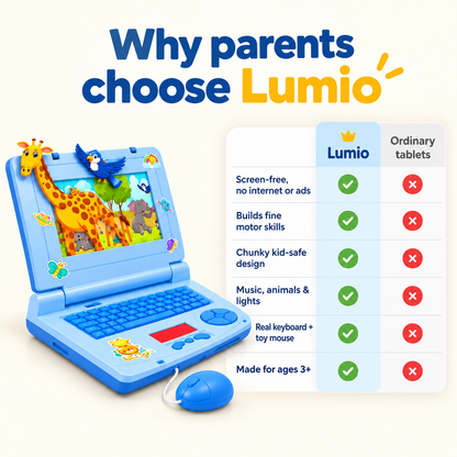 Lumio™ Kids Learning Laptop – Interactive Toy Computer for Ages 3+