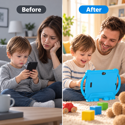 Bumo™ Kids Tablet – 7" Android 14, 4GB+32GB with Kid-Proof Case