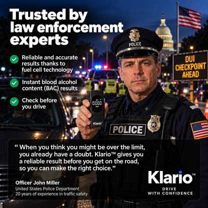 Klario™ Pro — Personal Fuel-Cell Breathalyzer