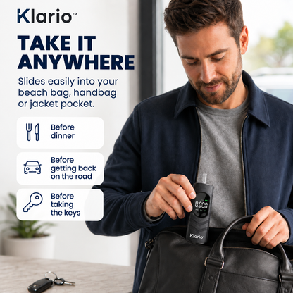 Klario™ Pro — Personal Fuel-Cell Breathalyzer