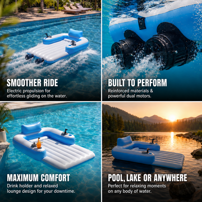 AquaPilot Lounge™ – Motorized Inflatable Lounger