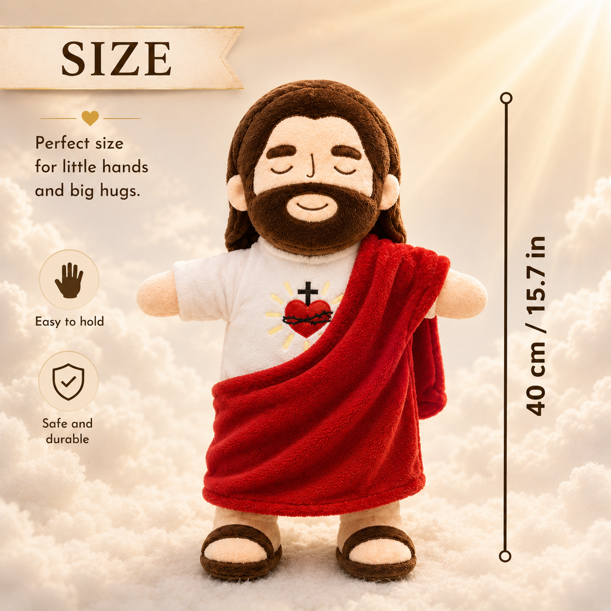 Jesus Cuddle™ – Comfort Plush with Soothing Light, Breathing & Sound