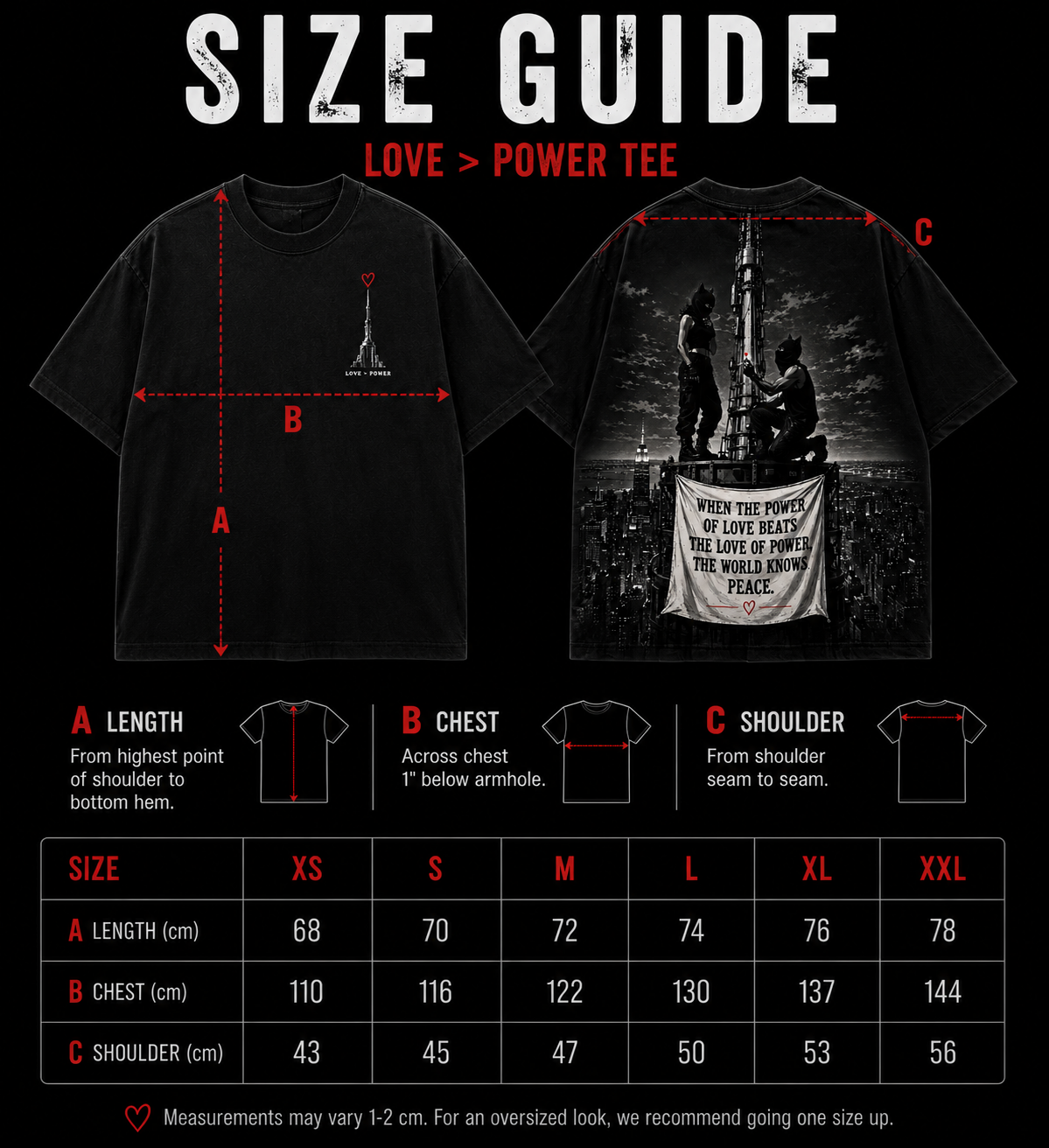LOVE > POWER Graphic Tee