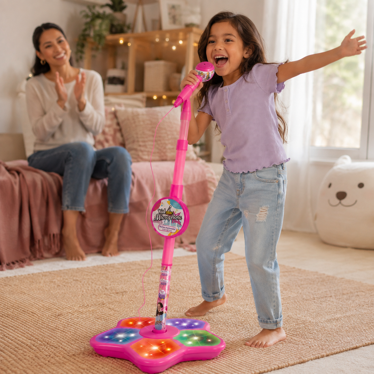 StarMic — Kids Karaoke Set with Microphone & Stand
