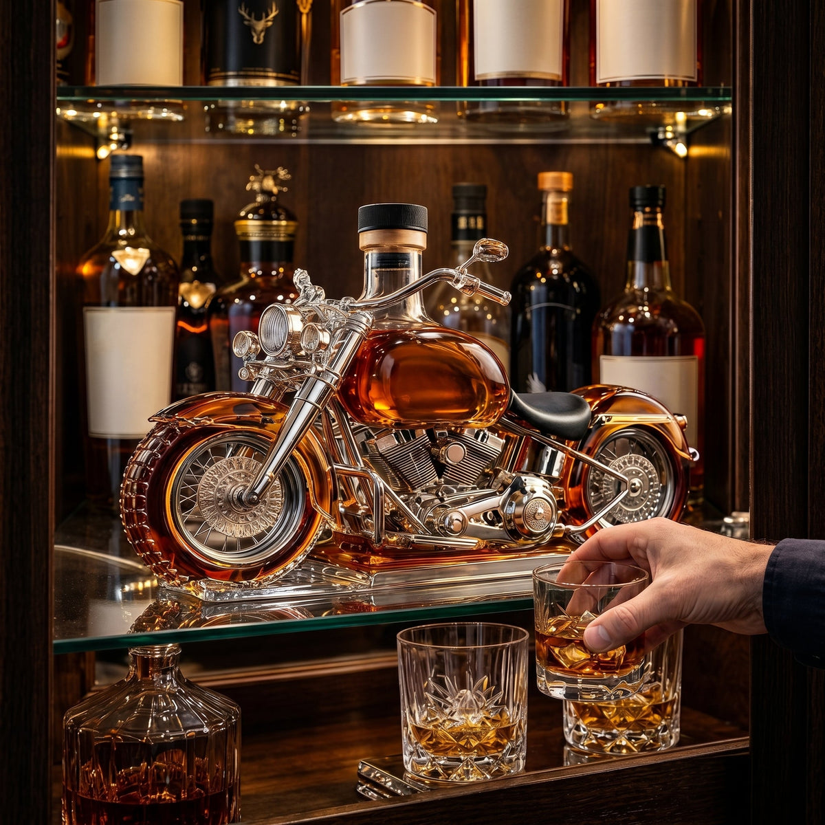 Motorcycle decanter