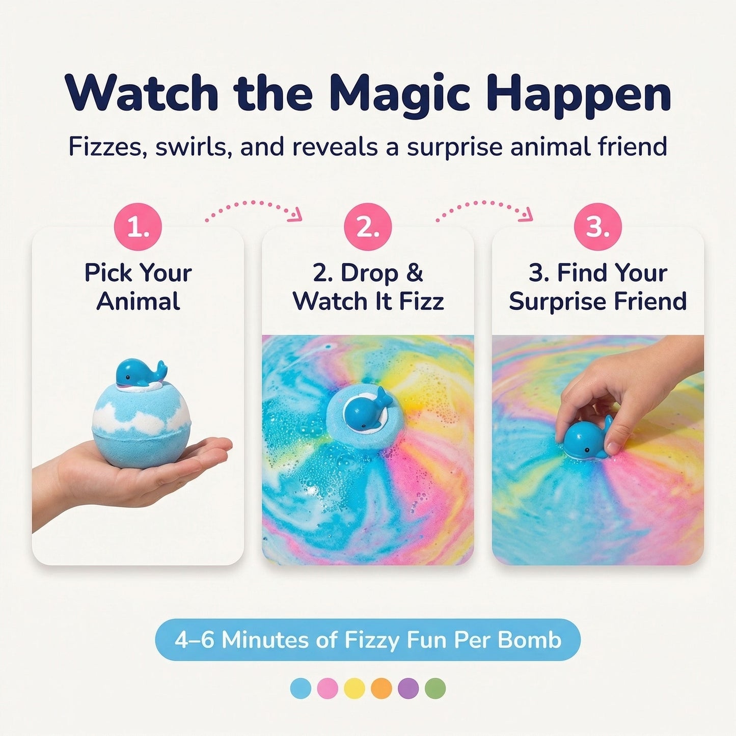 SplashSurprise™ Make bath time magical with a surprise in every fizz!
